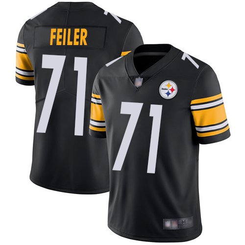 Men Pittsburgh Steelers Football #71 Limited Black Matt Feiler Home Vapor Untouchable Nike NFL Jersey